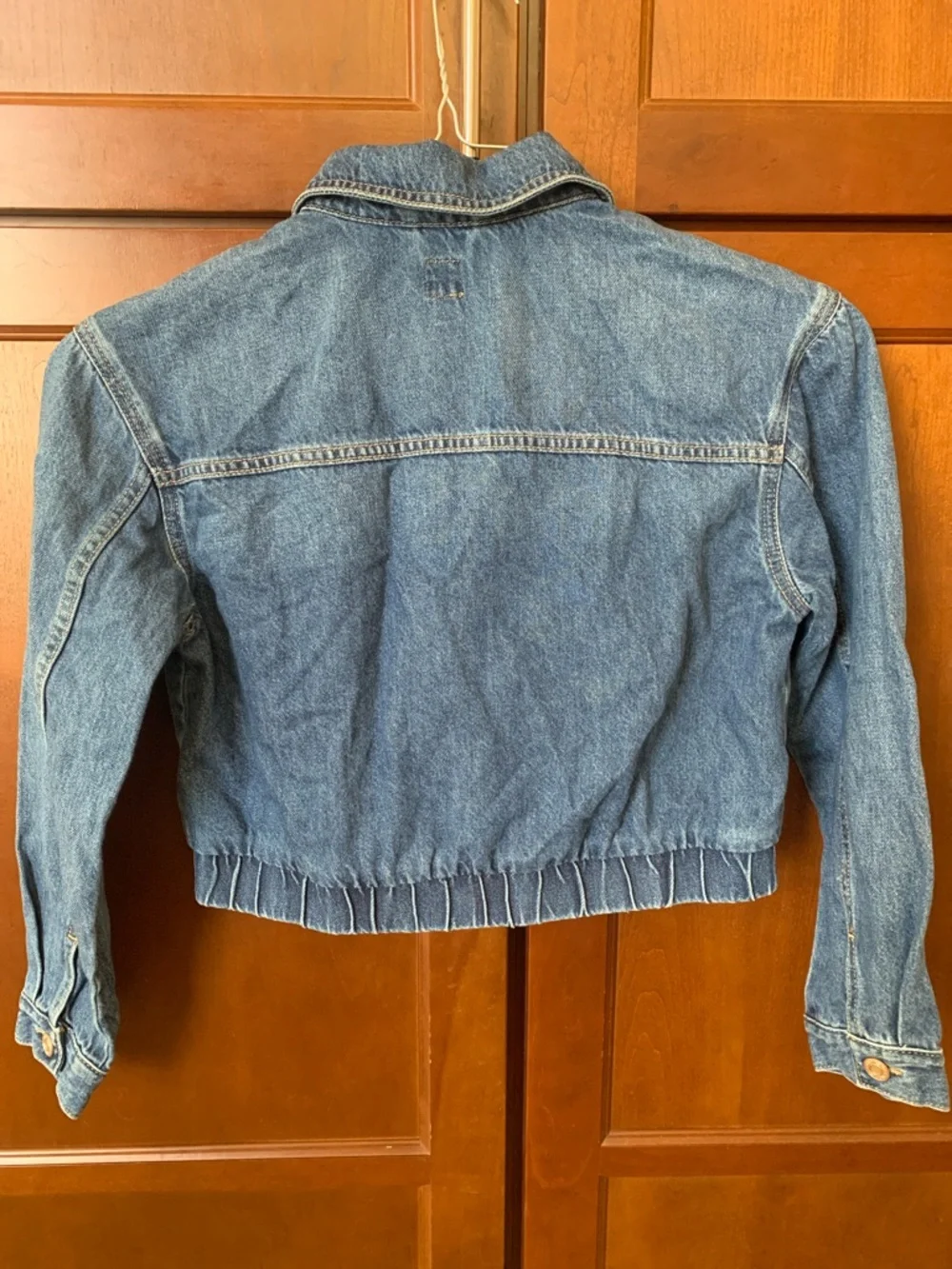 GAP Blue Denim Zip-Up Jean Jacket with Pockets Kids XXL 14-16